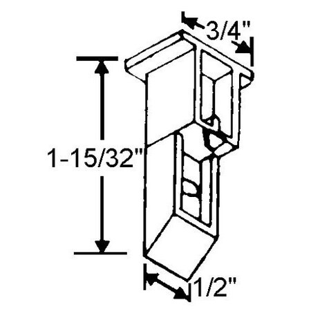 Strybuc Sash Guide White 64-600